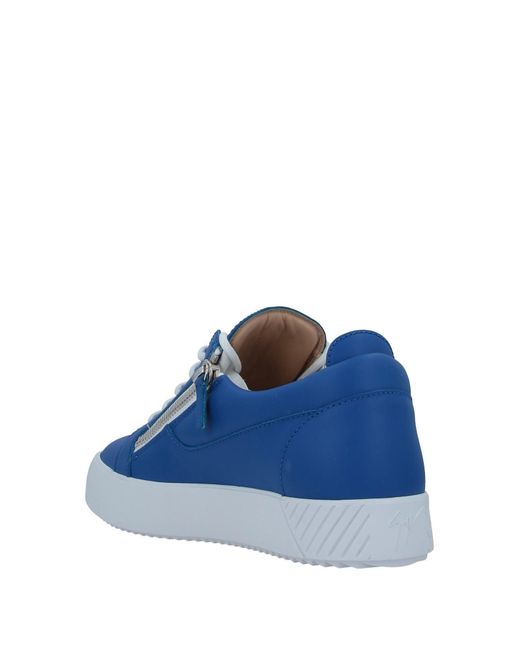giuseppe zanotti blue sneakers