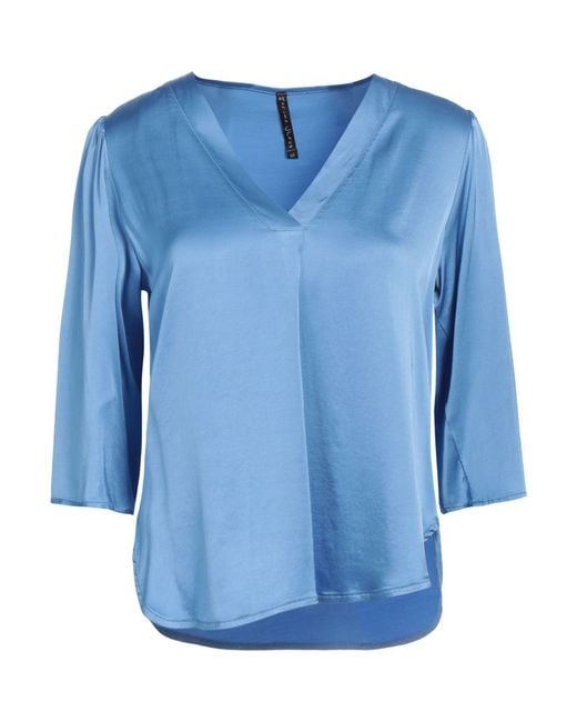 Manila Grace Blue Top Viscose, Elastane