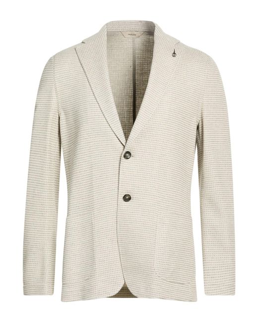 Paoloni White Light Blazer Cotton for men