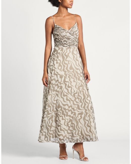 Marella White Maxi Dress Polyester