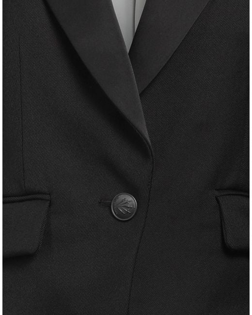 Rag & Bone Black Blazer Virgin Wool, Polyester