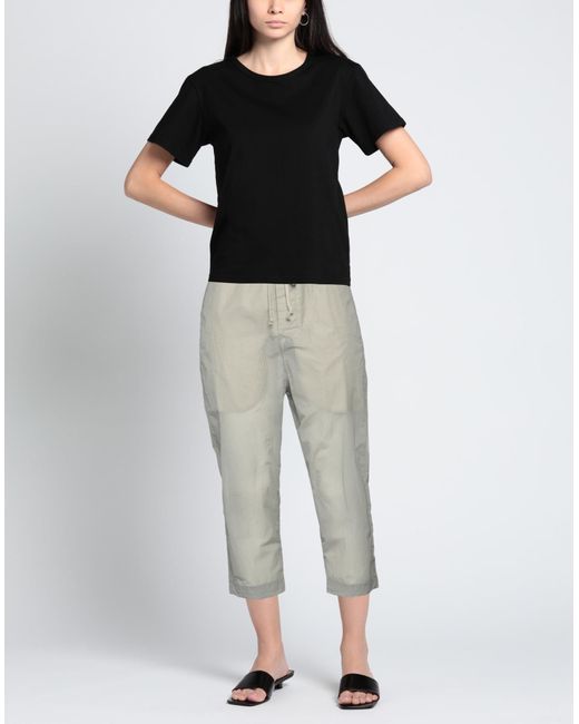Rick Owens Gray Cropped Trousers