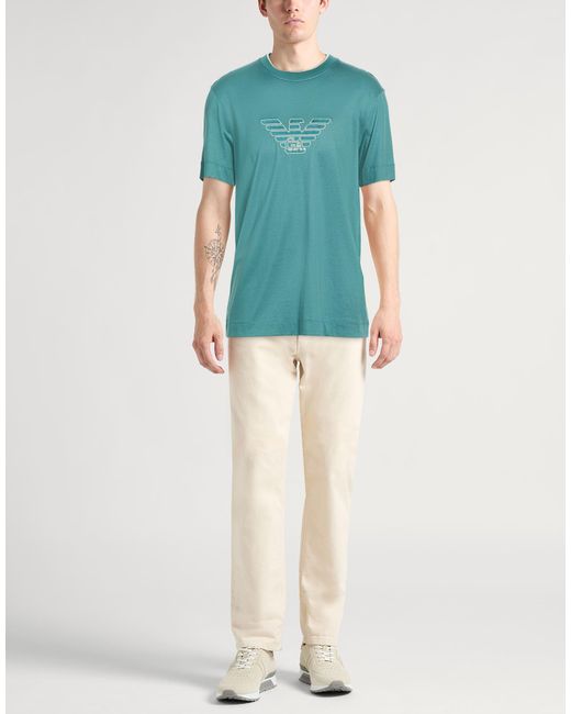 Emporio Armani Blue T-Shirts for men