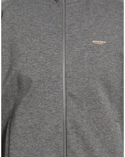 Woolrich Gray Sweatshirt Cotton, Polyester, Elastane for men
