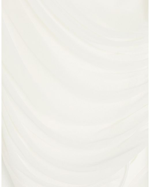 Mugler White Bodysuit Polyamide, Elastane