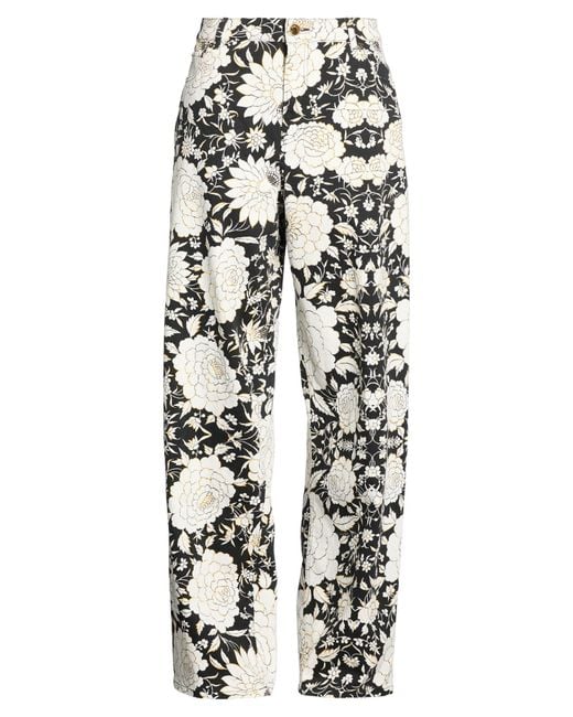 Roberto Cavalli White Pants Cotton, Elastane