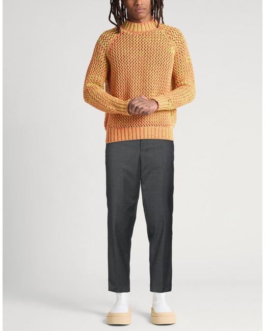 AMI Gray Pants Virgin Wool for men