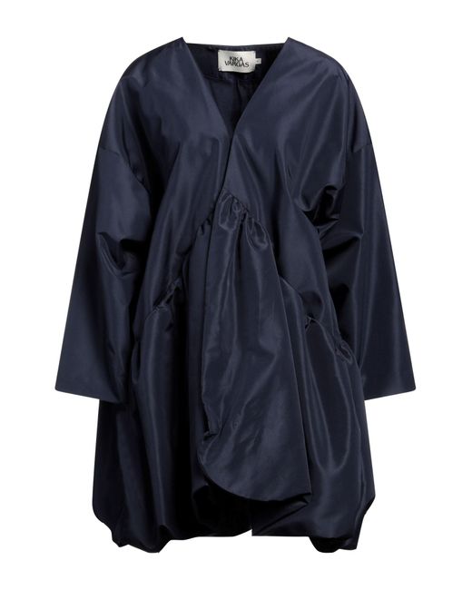Kika Vargas Blue Overcoat & Trench Coat