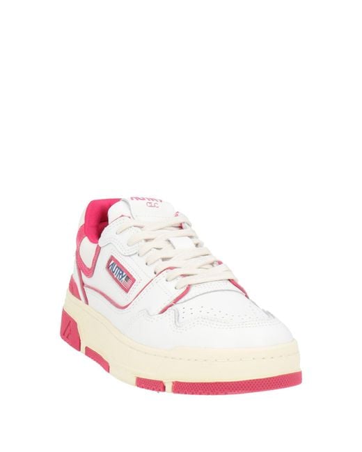Autry Pink Sneakers Leather, Textile Fibers