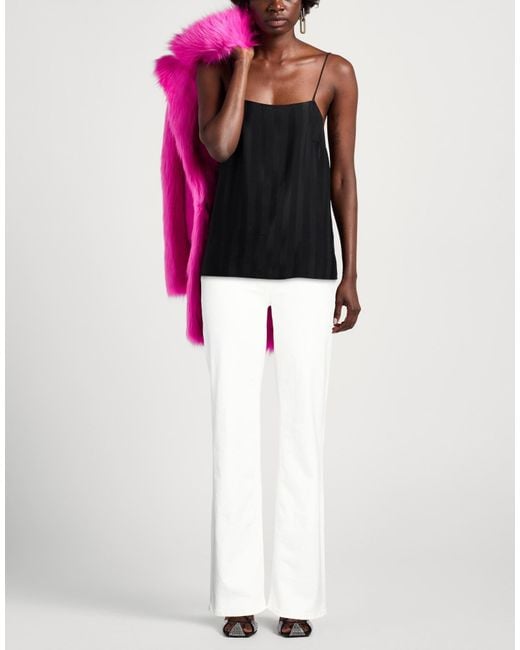 Elisabetta Franchi White Ivory Jeans Cotton, Elastane