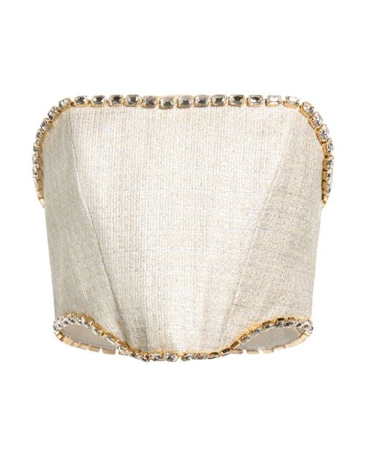 Elisabetta Franchi White Top Acrylic, Polyester, Wool, Cotton