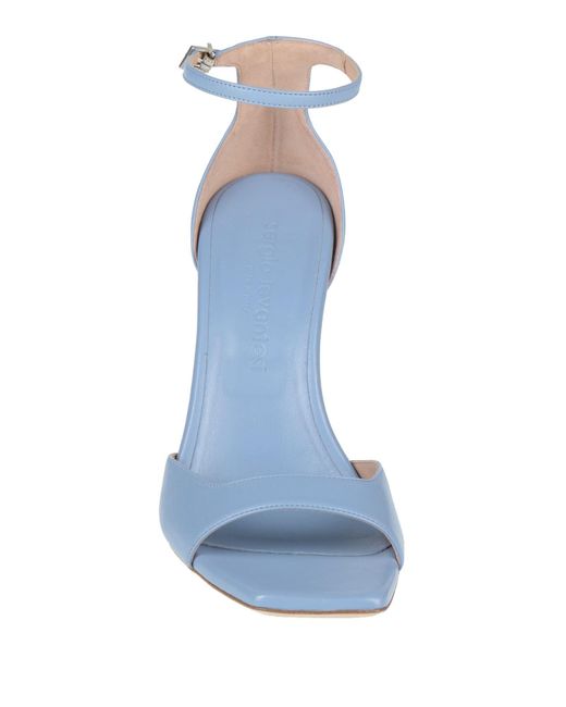 Sergio Levantesi Blue Sandals Leather