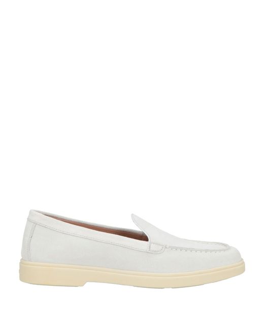 Santoni White Mokassin