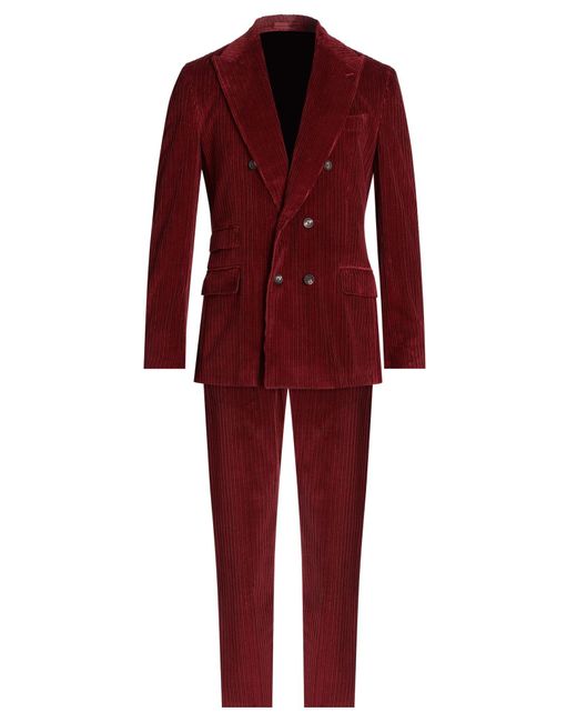 Eleventy Red Suit for men