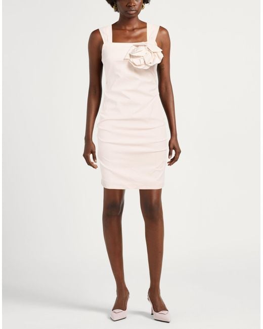 Siste's Natural Mini Dress Viscose, Nylon, Elastane