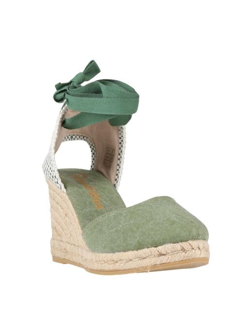 Espadrilles Green Textile Fibers