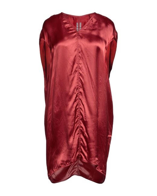 Rick Owens Red Mini Dress