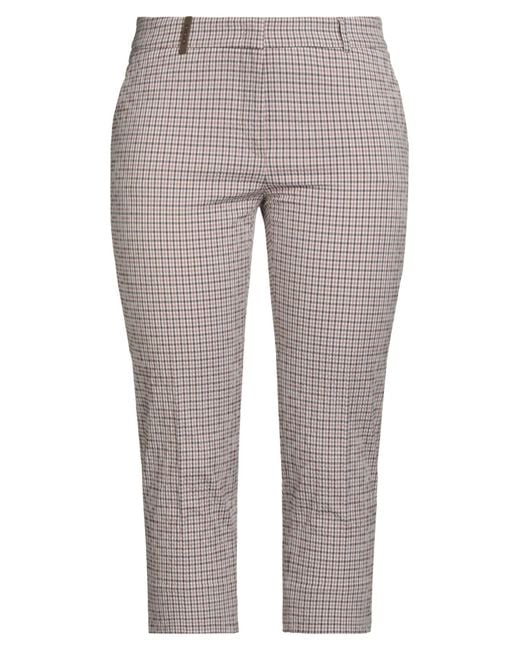 Peserico Gray Blush Pants Cotton, Elastane