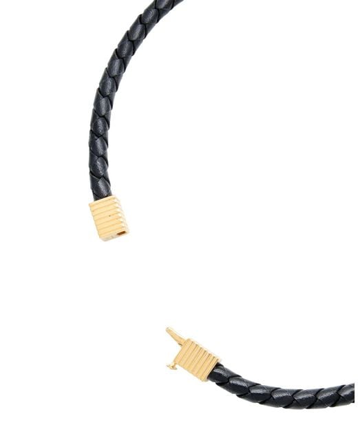 Ivi Metallic Necklace Leather, 925/1000