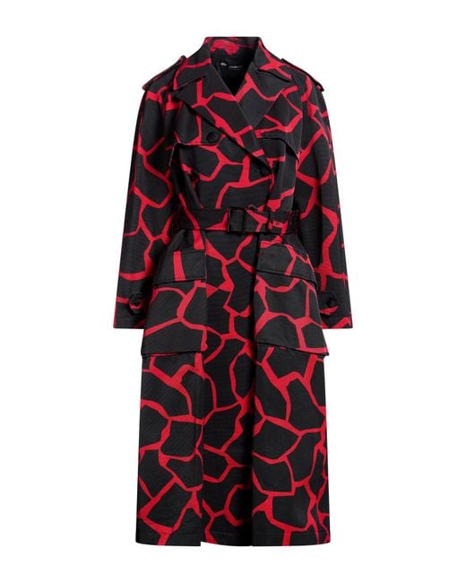 Dolce & Gabbana Red Overcoat & Trench Coat Cotton, Viscose