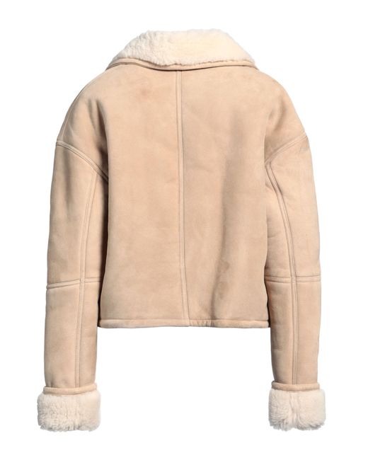Sandro Natural Shearling & Teddy