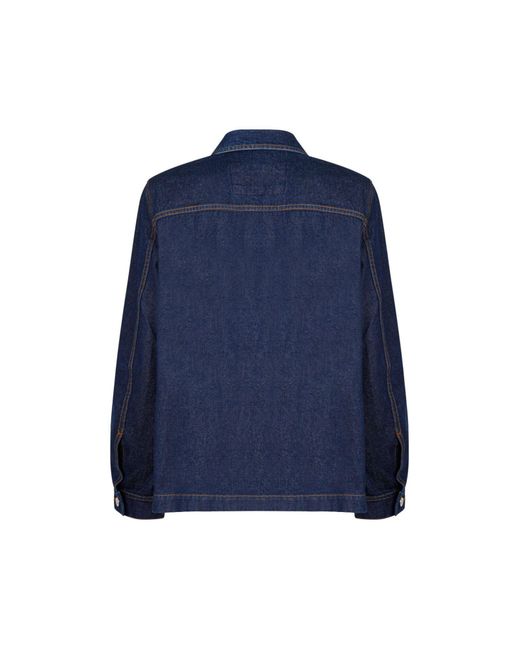 Manteau en jean Maison Kitsuné en coloris Blue