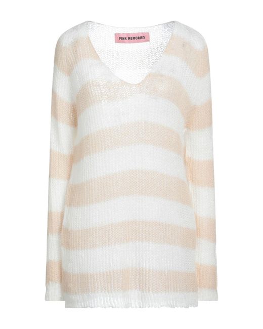 Pullover Pink Memories de color White