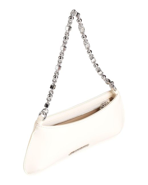 Jacquemus Natural La Piccola Bisou Chaine -- Ivory Handbag Leather