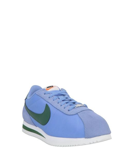 Nike Blue Sneakers Textile Fibers, Leather for men