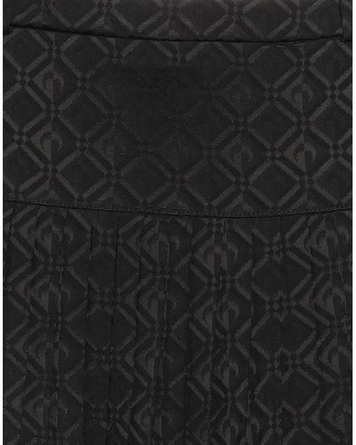 MARINE SERRE Black Mini Skirt Viscose, Wool, Elastane