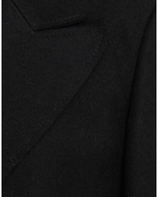 Alberta Ferretti Black Coat Wool, Polyamide
