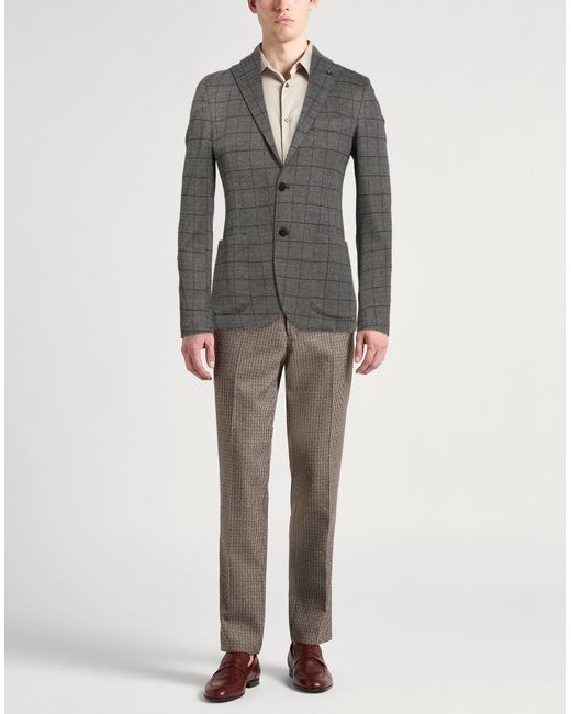 Barbati Gray Blazer Viscose, Polyester, Elastane for men