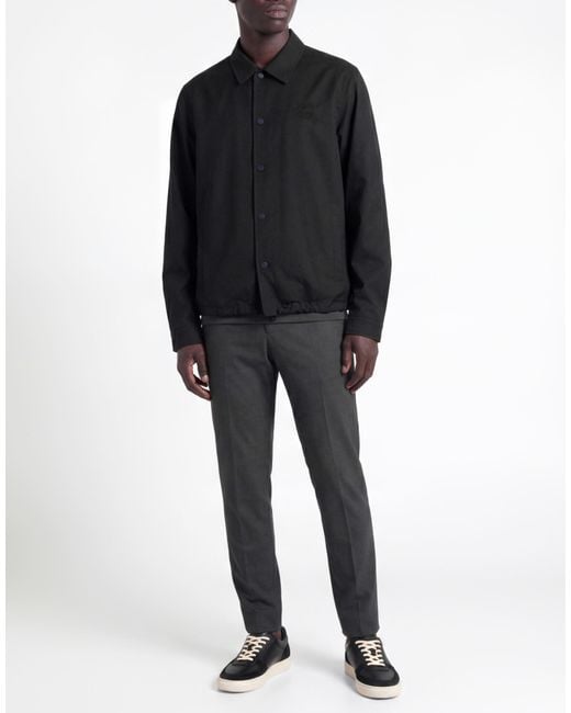 Kiton Black Knt Jacket Virgin Wool for men