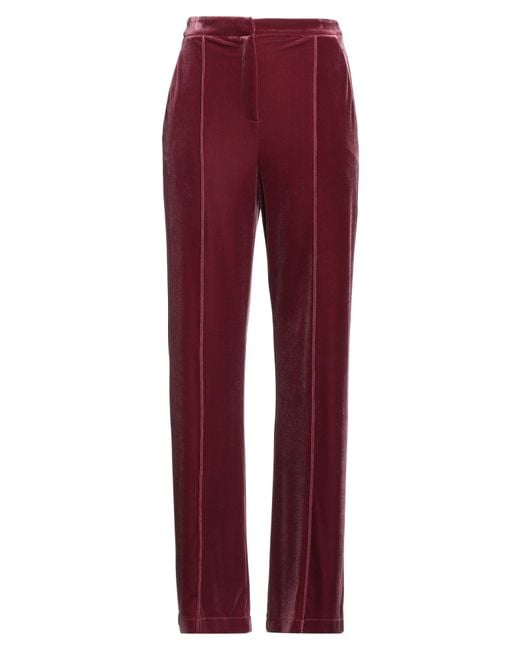 Patrizia Pepe Red Essential Pants Polyester, Elastane