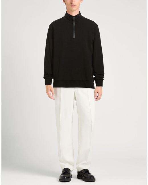 Calvin Klein Black Sweatshirt Cotton, Polyester, Elastane for men