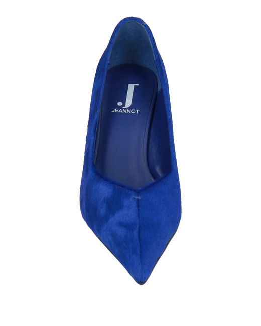 Jeannot Blue Bright Pumps Leather