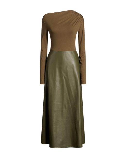 Imperial Green Maxi Dress Polyester