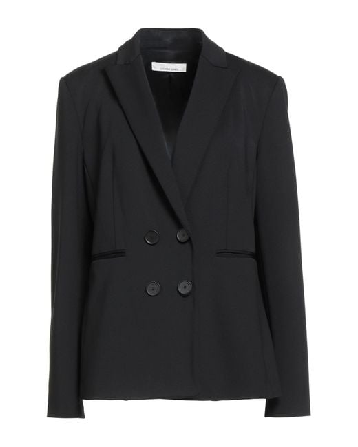 Liviana Conti Black Blazer Viscose, Polyamide, Elastane, Polyester