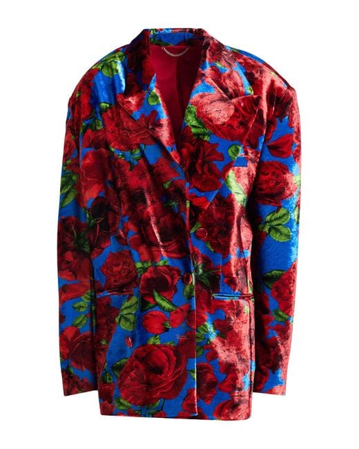 Magda Butrym Red Blazer Viscose, Nylon, Elastane