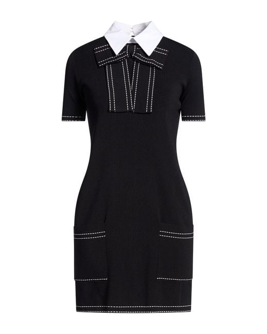 Elisabetta Franchi Black Mini Dress