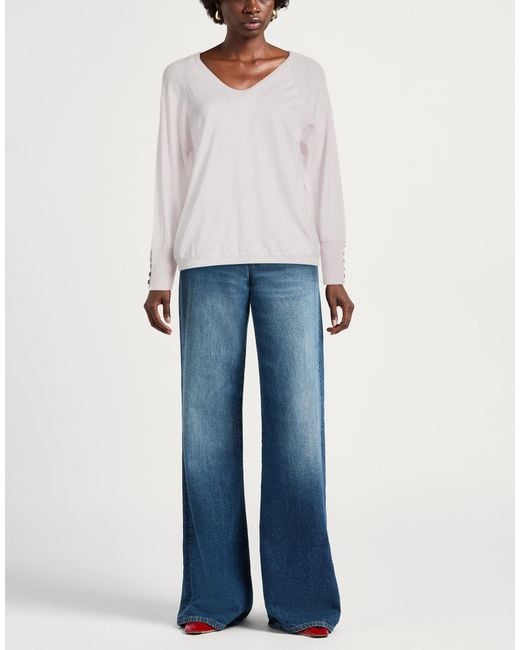 Alpha Studio White Pullover