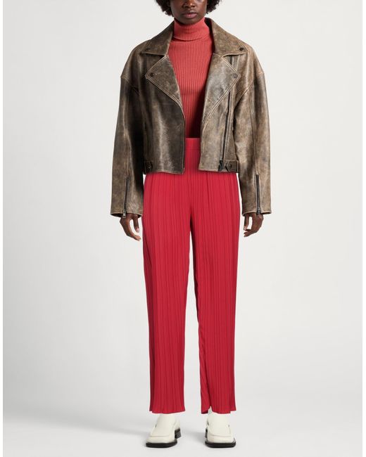 Alpha Studio Red Pants Polyester