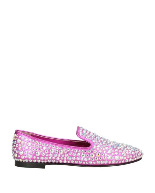 Giuseppe Zanotti Pink Loafers Leather