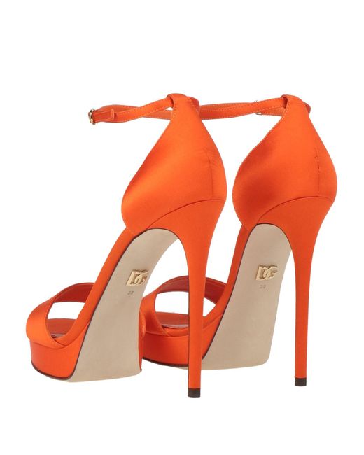 Sandales Dolce & Gabbana en coloris Orange
