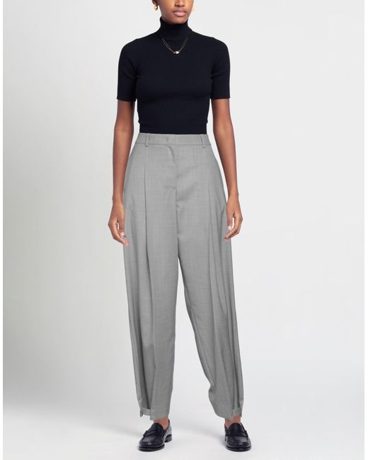 Fabiana Filippi Gray Pants Virgin Wool
