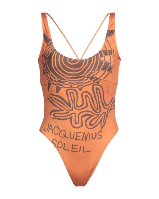 Jacquemus Orange One-piece Swimsuit