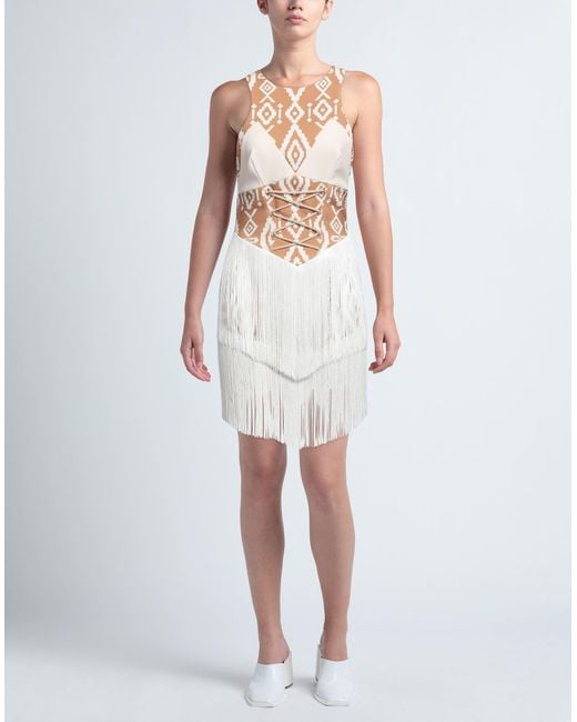 Elisabetta Franchi White Mini Dress