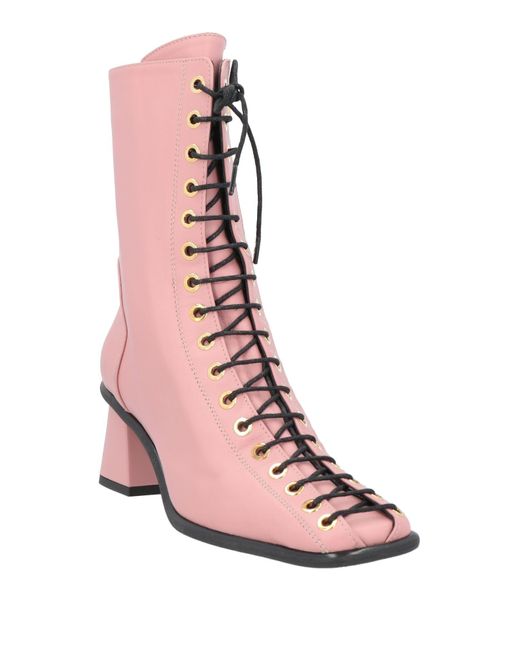 Stele Pink Ankle Boots