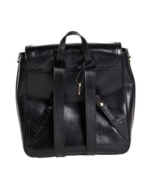 The Bridge Black Backpack Leather