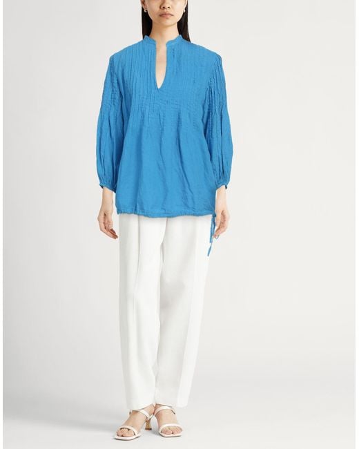 120% Lino Blue Top